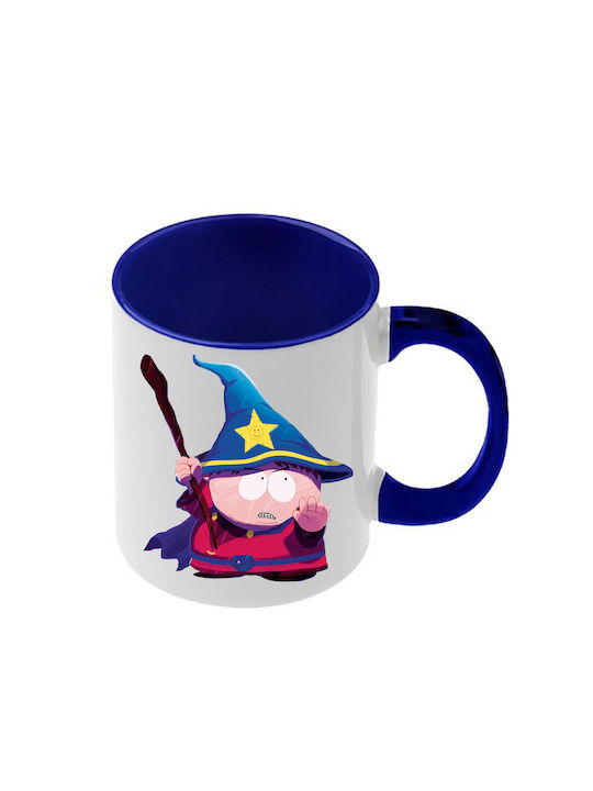 South Park Mug Dark Blue Handle Interior