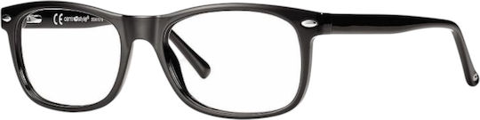 Centrostyle F0511 55 001 000n Men's Square Prescription Eyeglass Frames Black