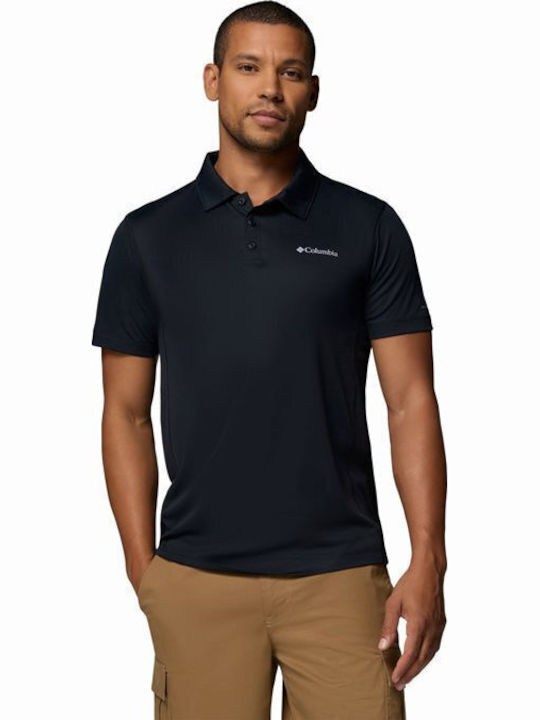 Columbia Polo Μπλούζα Κοντομάνικη Black