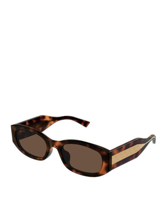 Gucci Unisex Γυαλιά Ηλίου με Καφέ Κοκκάλινο Σκε...