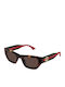 Gucci Women's Sunglasses with Brown Horn-Rimmed Frame and Brown Lens GG2116S 002