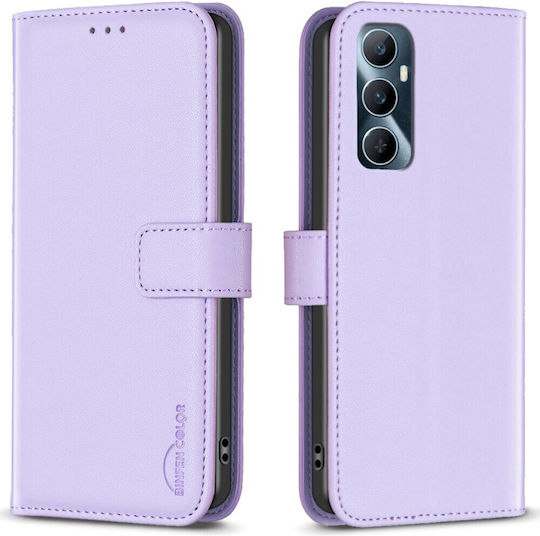 Binfen Series 12 Wallet Leather Purple for Realme C65