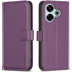 Binfen Series 12 Wallet Δερμάτινο Μωβ (Redmi 13...