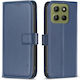 Binfen Book Synthetic Leather / Silicone Blue (Moto G15)
