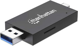 Cititor Carduri Manhattan pentru SD/microSD 102735 Cititor Carduri Manhattan pentru SD/microSD 102735