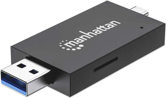 Manhattan Cititor Carduri USB 3.0 / USB 3.2 / USB 2.0 pentru SD/microSD