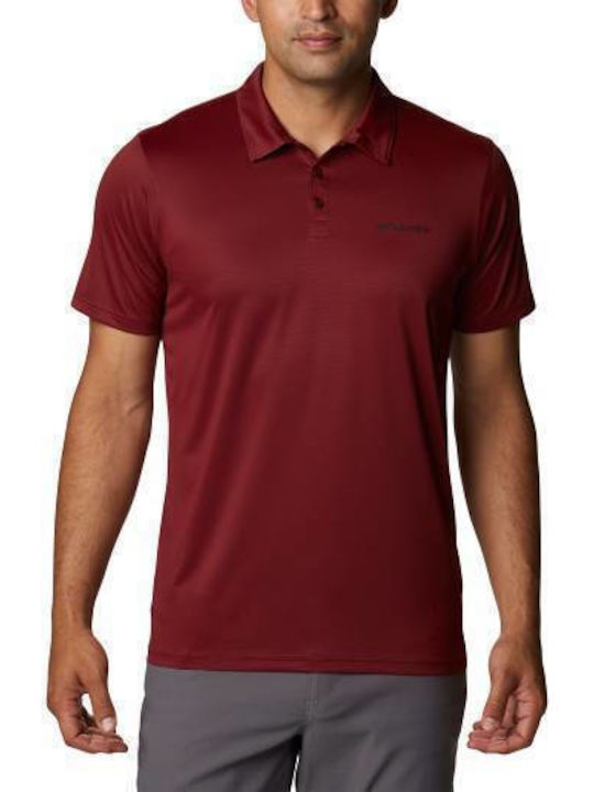 Columbia Polo Blouse Cherry