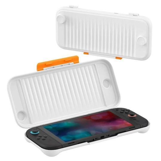 Consolă de Jocuri Nintendo Switch 2 Husă Antiderapantă Carcasă Dură Textură Transparentă Albă