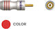 Sp52red Male RCA Plug Gold Plated Contacts Red