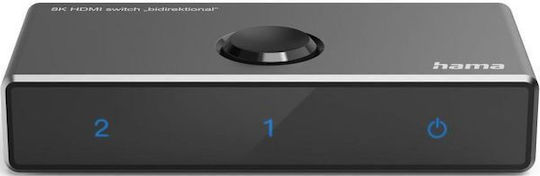Hama 2053248k-hdmi Switch Bidirecțional 1 Intrare 2 Ieșiri/2 Intrări 1 Ieșire