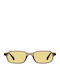 Meller Pula Unisex Sunglasses with Brown Horn-Rimmed Frame and Polarized Lens