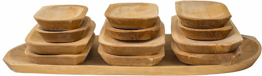 Servierplatten Hölzernes 60x24x2,5cm 13 Stück