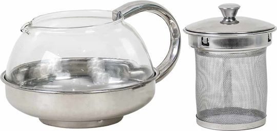 Τσαγιέρα με Φίλτρο Γυάλινη 600ml