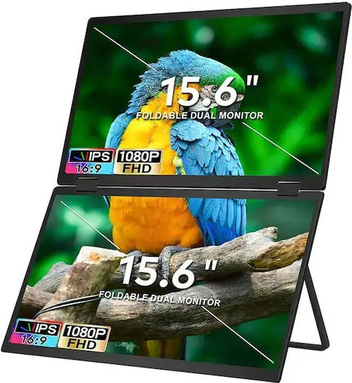 Extralink T01 Monitor 2x15,6" Full HD IPS Tragbar