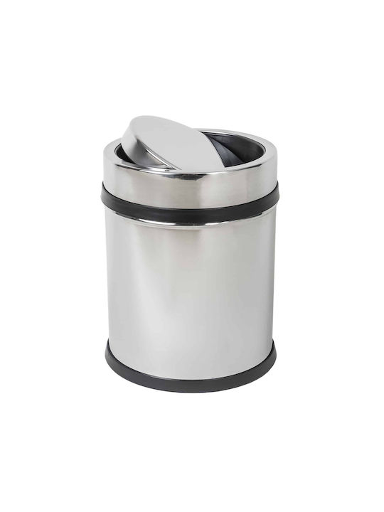 Foxmag24 Mülleimer aus Inox in Grau 11lt