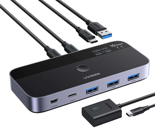 Ugreen Cm691 Hub 5 Anschlüsse mit Anschluss an einen Computer USB-A / USB-C