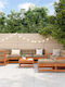 Garten- und Outdoor-Möbelsets 10 Stück mit Kissen