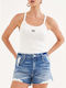 Women's Cotton White Blouse