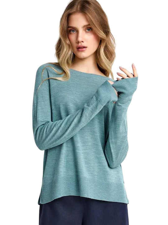 Funky Buddha Women's Sweater Mineral Blue