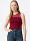 Women's Sleeveless Blouse Red