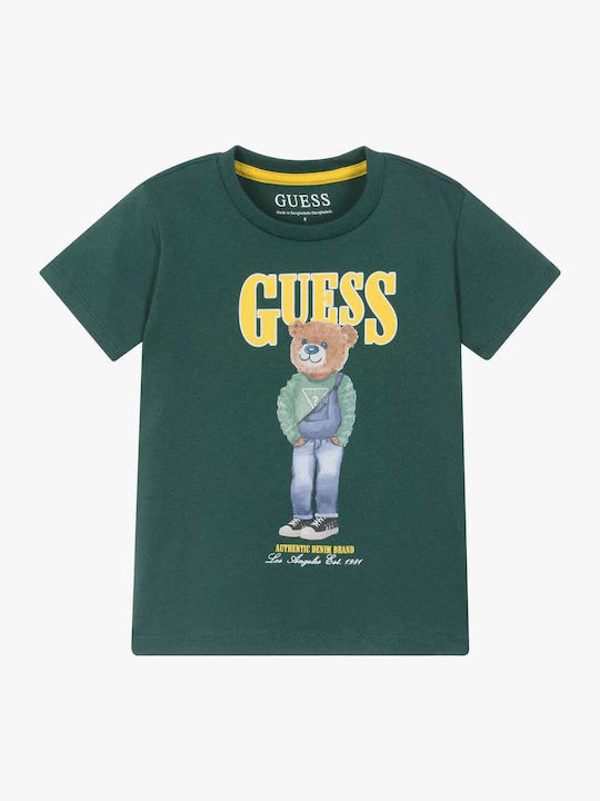 Guess Kids T-shirt Green Bear