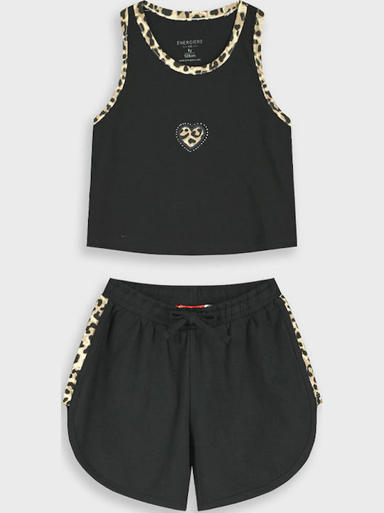 Kids Clothing Set with Shorts Summer 2 Pieces Black