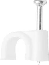 Set 100 Cable Clips 6mm Nail Z-tools Zts8787
