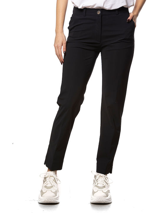 Women's Leather Trousers Blue