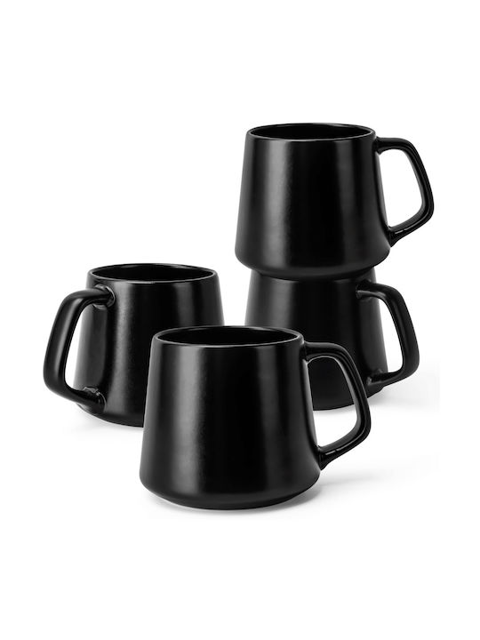Miamio Collection Tassen Keramik Schwarze 420ml...