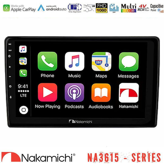 Nakamichi Car Audio System for Toyota Corolla Verso 2001-2004 Bluetooth USB WiFi GPS Apple CarPlay Android Auto with 9" Touch Screen