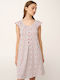 Vamp Summer Cotton Women's Nightgown Red Aurora