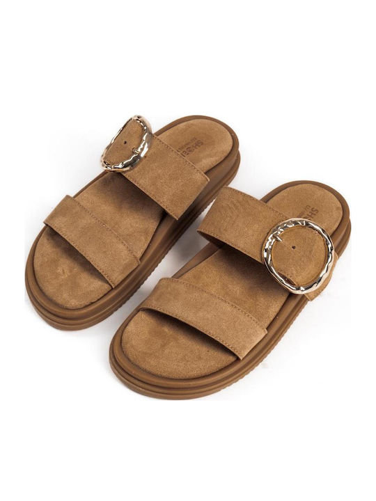 Γυναικεία Σανδάλια Flatforms Μπεζ