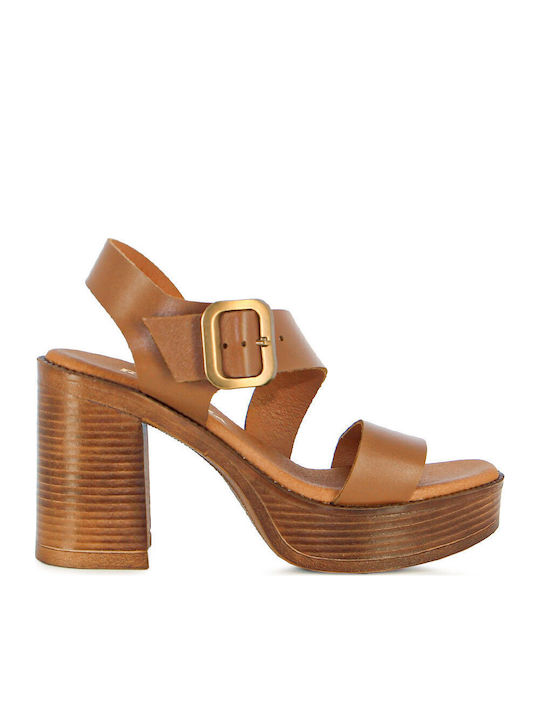 Ragazza Fabric Sandals Tabac Brown