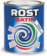 Alkyd Paint Wood Metal Satin Rust Interior Exterior 0.6l Brown Z-tools Ext10047