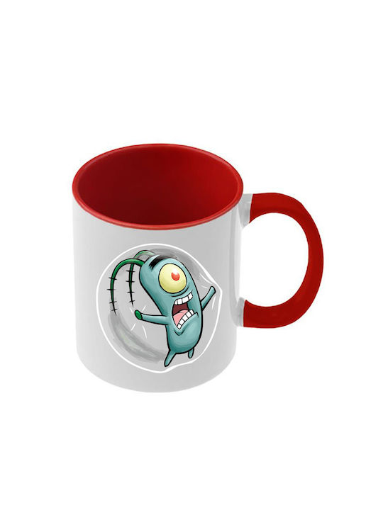 SpongeBob Red Handle Interior Mug