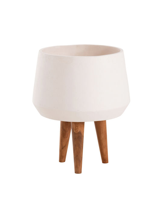 HomeMarkt Quan Γλάστρα Τσιμεντένια Λευκο 32x32εκ.