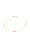 Kids Bracelet From 9K Gold With Heart & Butterfly