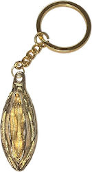 Diablo Picante Metall Schlüsselanhänger Goldene Lippen