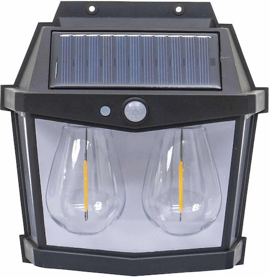 Solar Wall Lamp 2 Led Bulbs Motion Sensor 3 Light Modes Zts 8193
