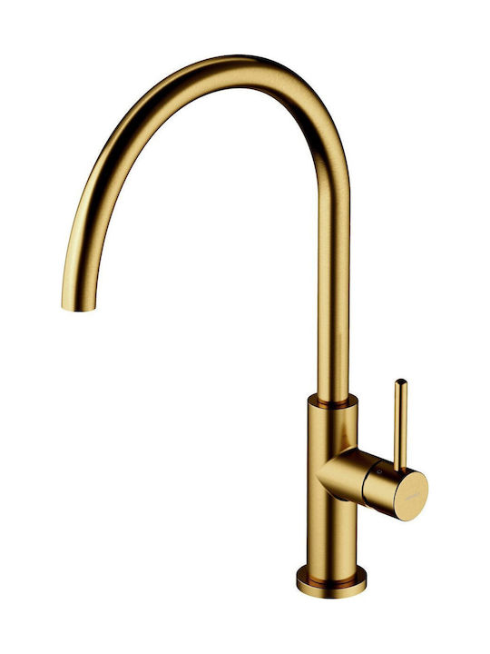 Omnires Y Y1251glb Küchenarmatur Zähler mit herausziehbarer Brause Gold