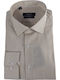 Long Sleeve Striped Beige Shirt