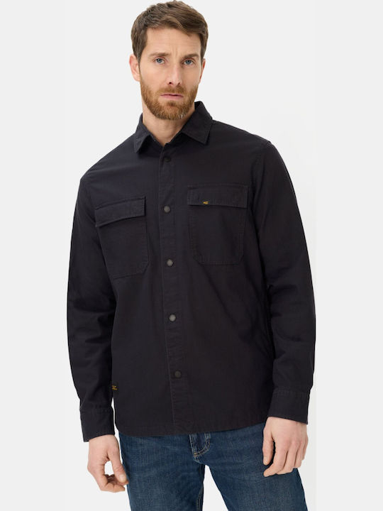 Μακρυμάνικo Τζιν Overshirt Σκουρο Μπλε