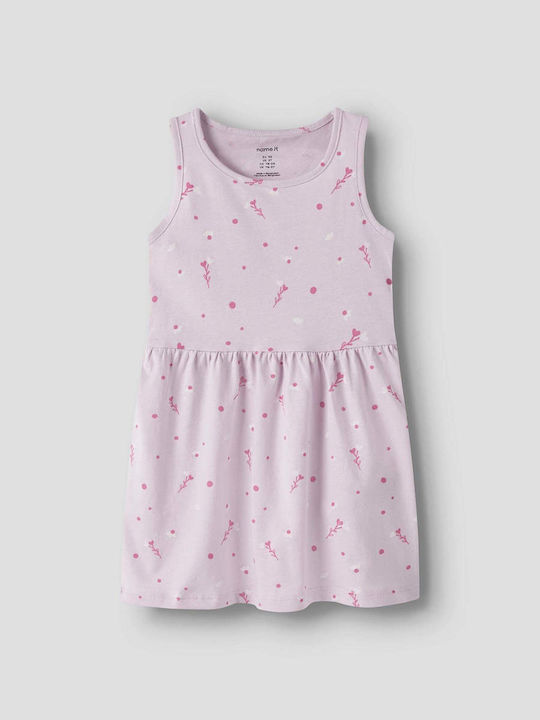 Name It Mädchenkleid Ärmellos Flieder
