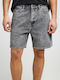 Herren Shorts Denim Grau