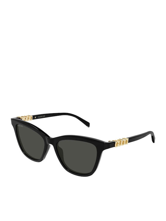 Gucci Damenträger Sonnenbrille mit Schwarzem Ho...