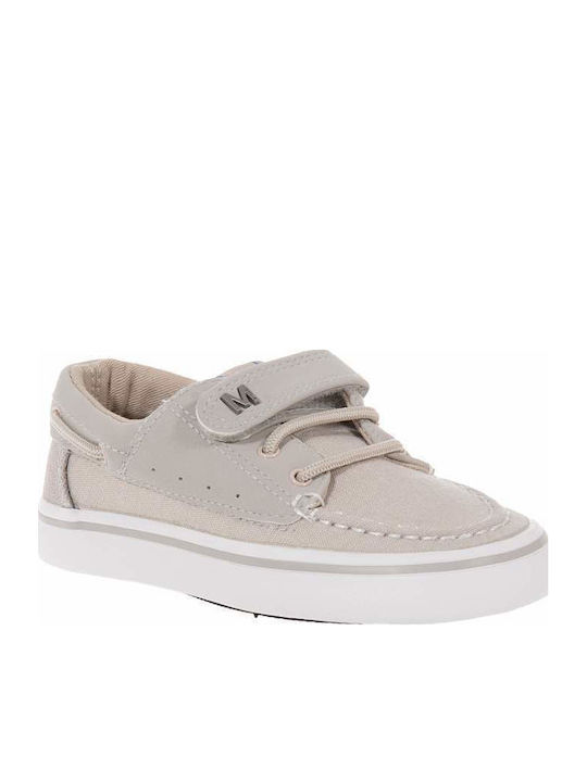 Casual Kids Sneakers with Hoop & Loop Closure Beige