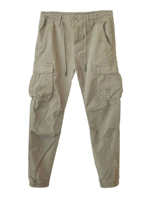 Ansin Παντελόνι Cargo Ελαστικό Khaki