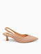 Heels with Thin Low Heel Pink