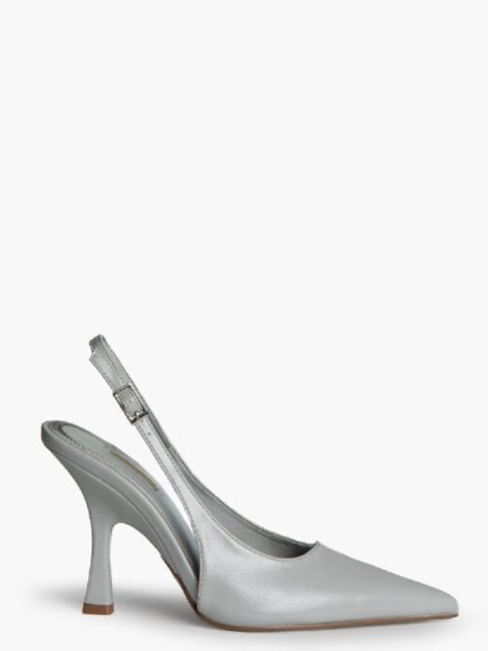 Corina Leder Pumps mit Hohem Absatz Hellblaue M...