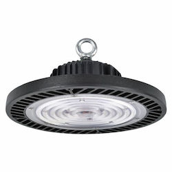 Spot Light Светеща Лампа Камбана 150W Регулируемо Бяло 21000 Лумен с Вградена LED Черна